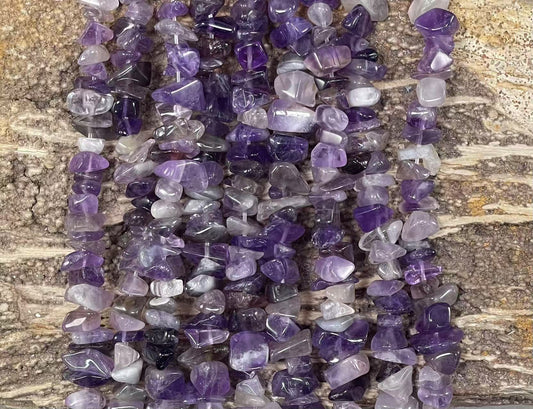 Amethyst 7-10mm Polished Chips