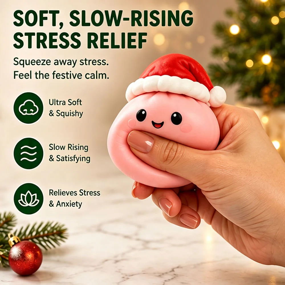 Christmas Squishy Advent Calendar 24 Day Countdown Surprise Box Dumpling Squishies Slow Rebound Squeeze Sensory Gift Decor