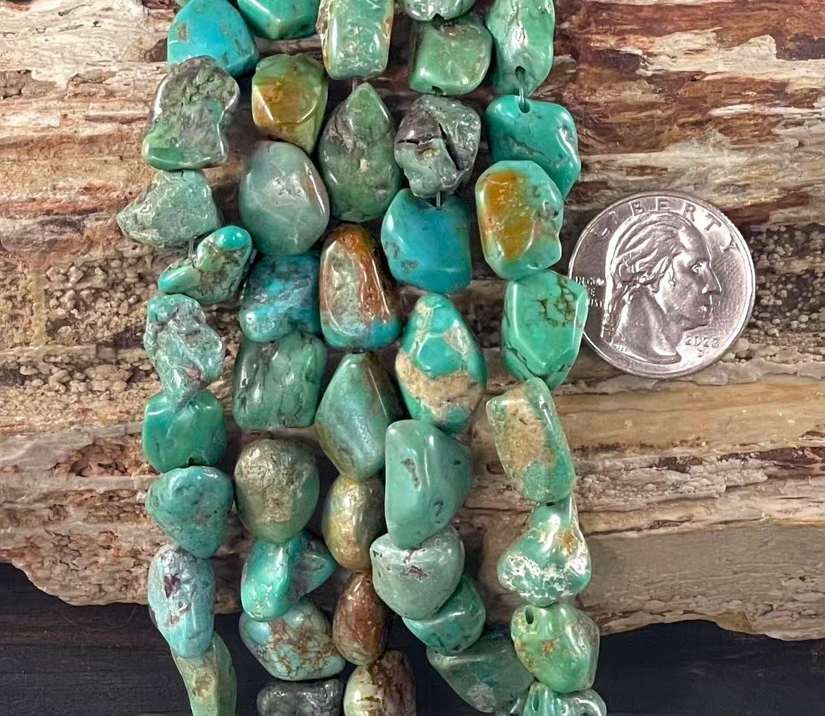 Emerald Valley Green Turquoise, Tumble Nugget A Grade